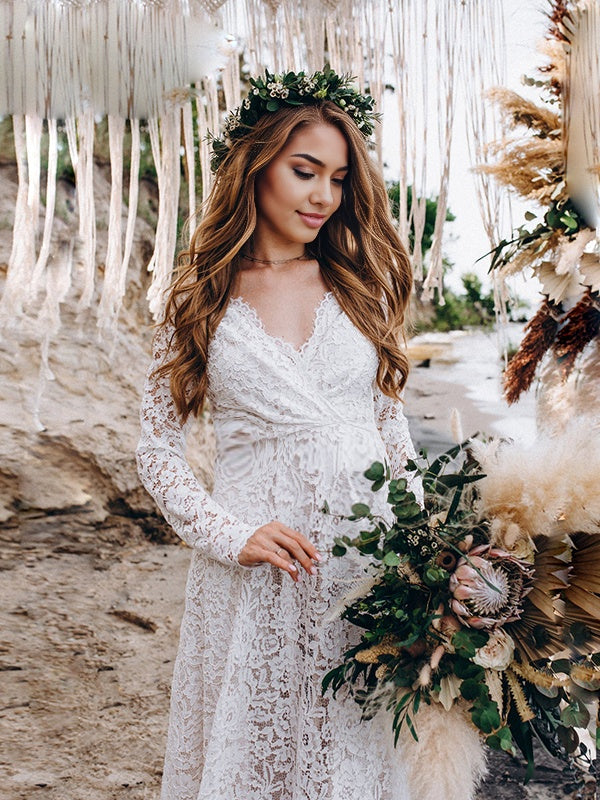 Mumsmode Zwangerschaps Fotoshoot Baby Shower Bruiloft Maxi Jurk