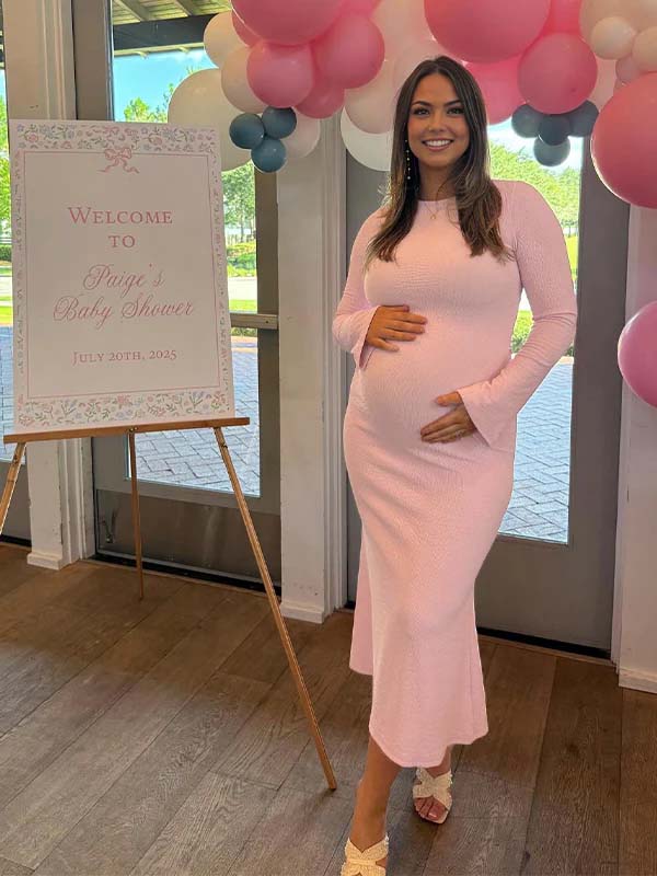 Mumsmode Zwangerschaps Maxi Bodycon Jurk Chique Babyshower Gekreukt Zeemeermin Flare Mouw