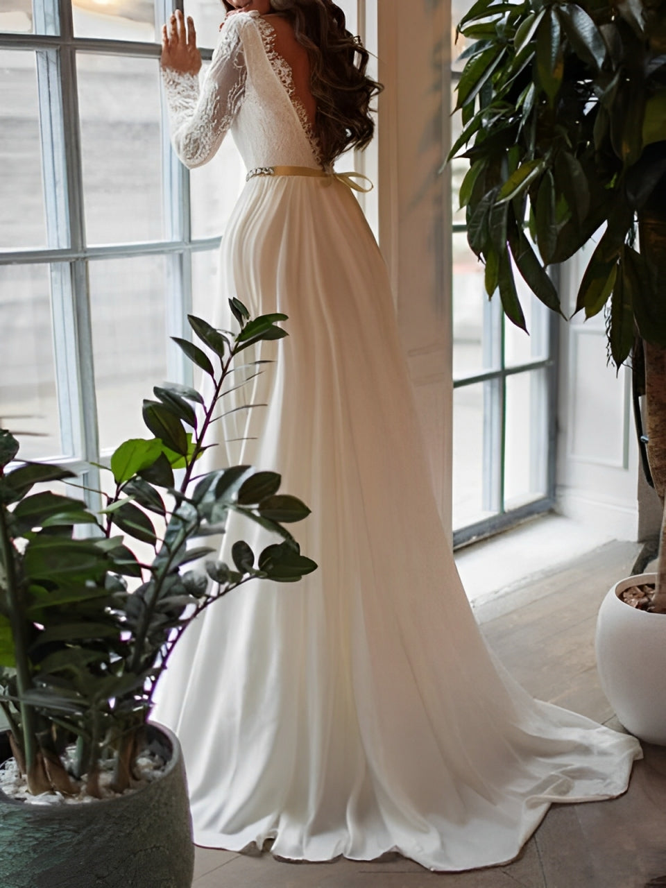 Mumsmode Zwangerschaps Elegante Kanten Bruiloftsjurk Open Rug V-hals Maxi Lengte Fotoshoot Jurk