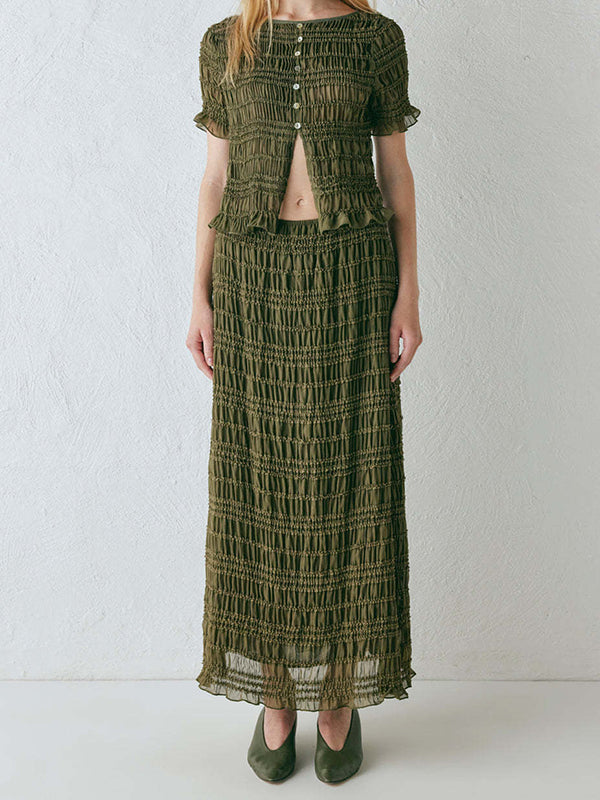 Mumsmode Zwangerschaps Bodyconjurk Elegant Ceremonie 2-in-1 Enkele Borst Zijsplit Gekreukt Maxi Jurk