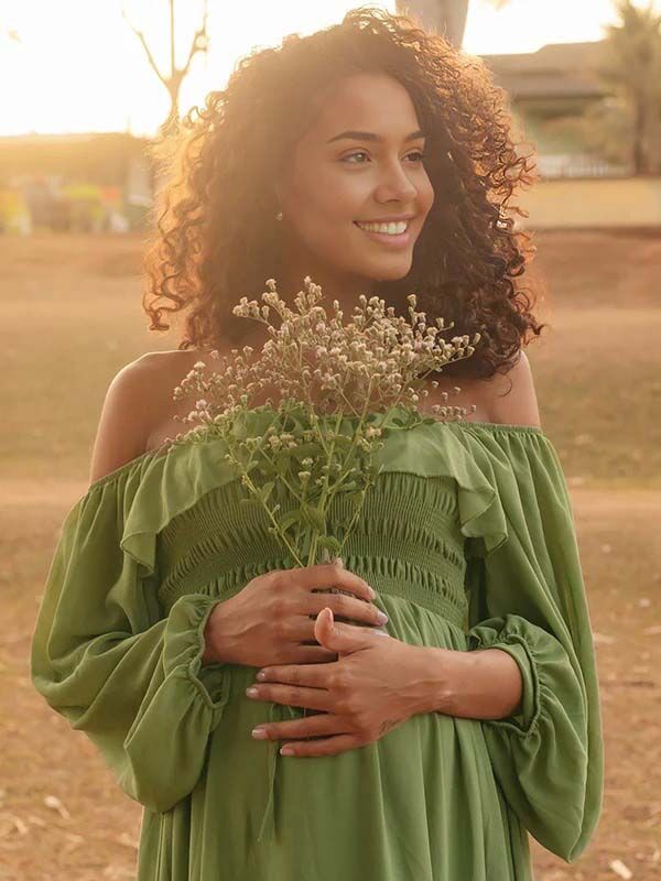 Mumsmode Zwangerschaps Fotoshoot Jurken Elegant Ruches Koord Gedrapeerd Trapeze Off Shoulder Maxi Jurken