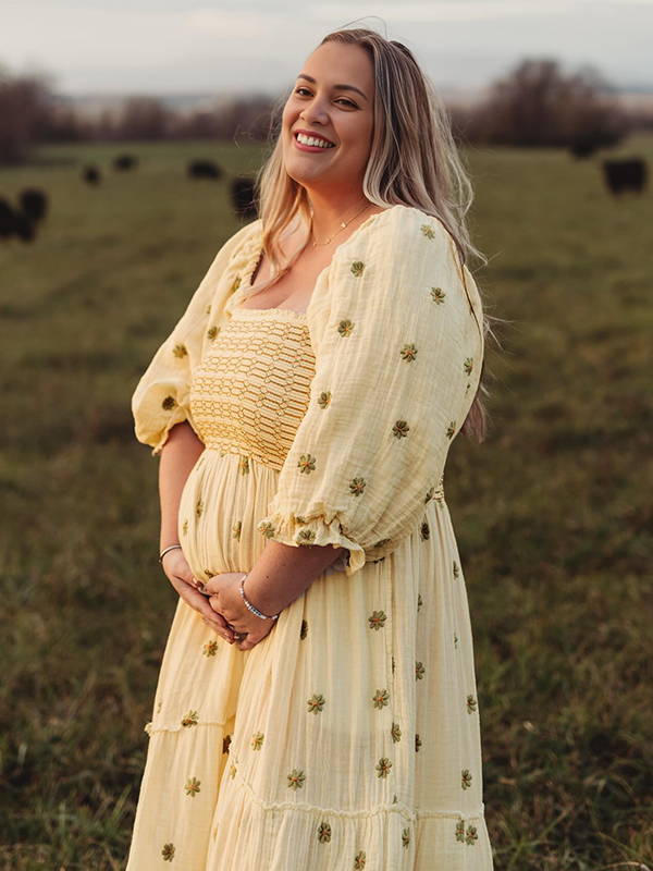 Mumsmode Zwangerchaps Bloemen Jurken Boheems Vakantie Bloemenprint Ruches Gedrapeerd Maxi Fotoshoot Jurken