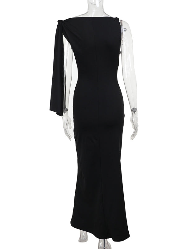 Mumsmode Zwangerchaps Bodycon Jurken Elegante Ceremonie Asymmetrische  Gedrapeerd Maxi Jurken