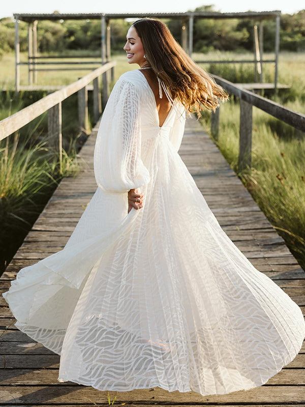 Mumsmode Zwangerschaps Maxi Fotoshoot Jurk Elegant Bruiloft Banket Geplooid Onregelmatig Rugloos