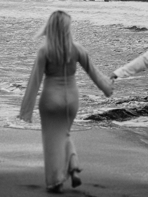 Mumsmode Zwangerschaps Maxi Strand Fotoshoot Jurk Rugloos Gebonden Rug Ruches