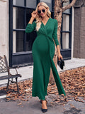 Mumsmode Zwangerschaps Bodycon Jurken Elegant Ceremonie Gekreukt Gedrapeerd Maxi Jurken