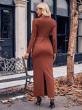 Mumsmode Zwangerschaps Bodycon Jurken Elegant Ceremonie Gekreukt Gedrapeerd Maxi Jurken