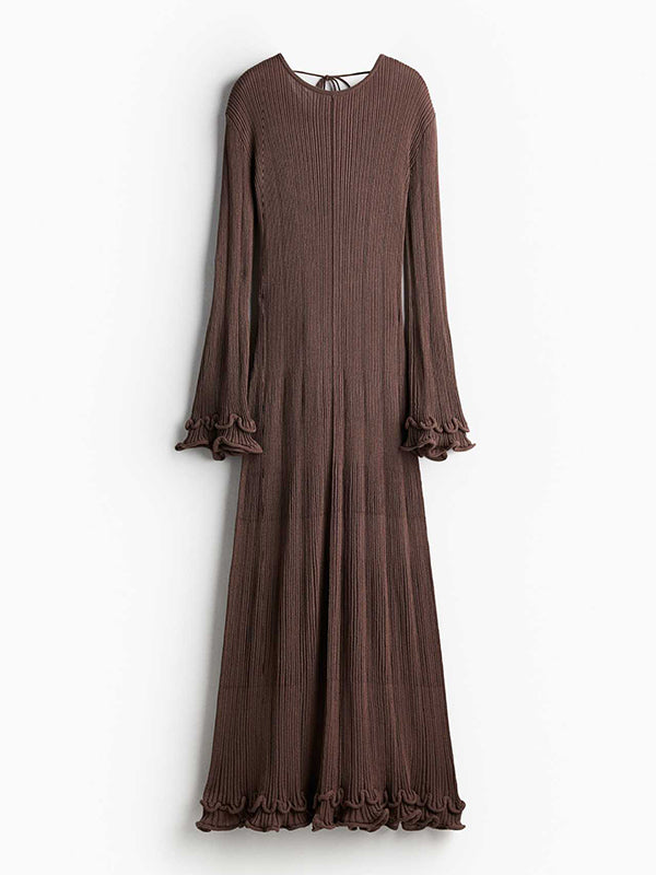 Mumsmode Zwangerschaps Bodycon Jurken Elegant Ceremonie Gebreide Ruches Rugloos Maxi Jurken