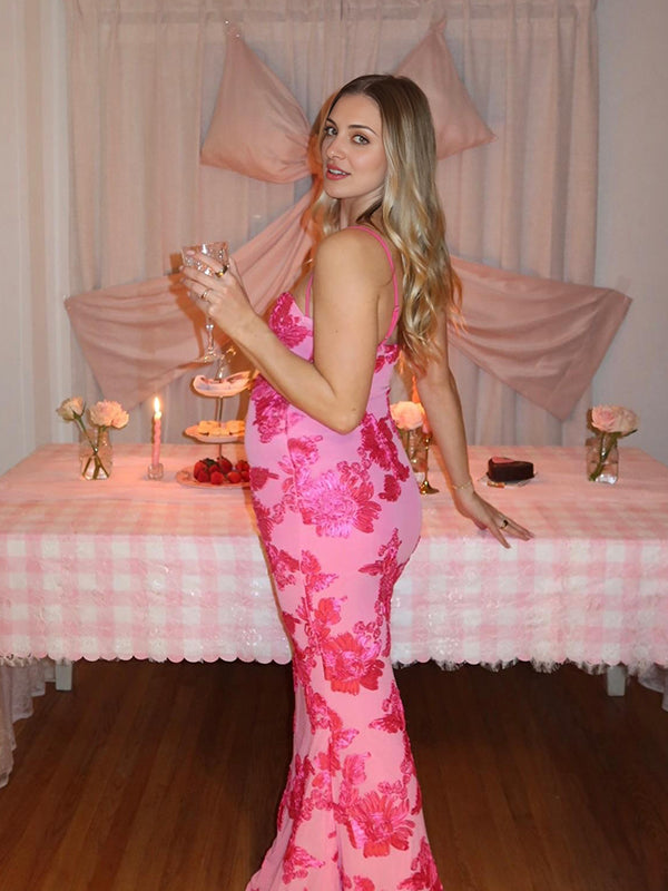 Mumsmode Zwangerchaps Maxi Babyshower Jurk Roze