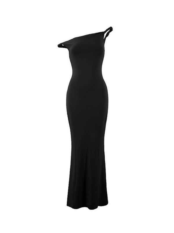 Mumsmode Zwangerschaps Maxi Cocktailjurk Chique Ceremonie Bodycon Zeemeermin Off Shoulder