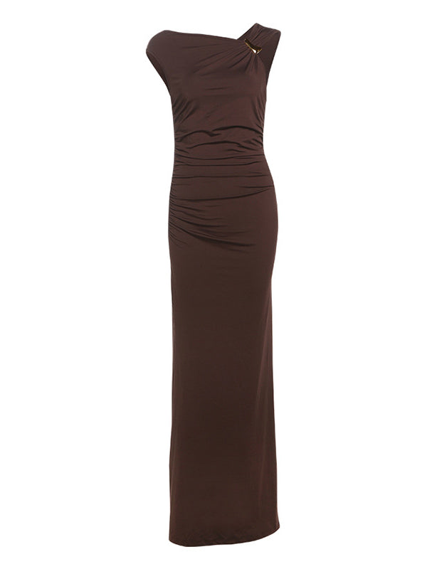 Mumsmode Zwangerschaps Maxi Speciale Gelegenheden Jurk Gekreukt Asymmetrische Bodycon Bezet