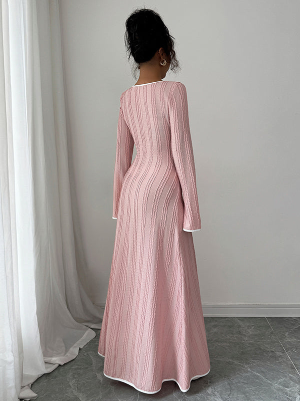 Mumsmode Zwangerschaps Maxi Cocktailjurk Elegant Chique Rimpeling Trapeze Flare Mouw