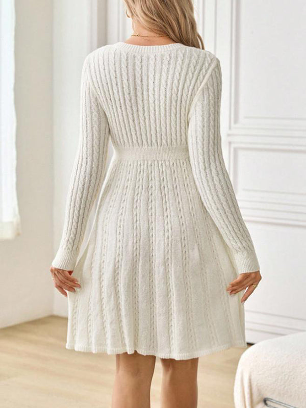 Mumsmode Zwangerschaps Midi Truien Jurk Chique Schattig Vlinderdas Gebreide Trapeze