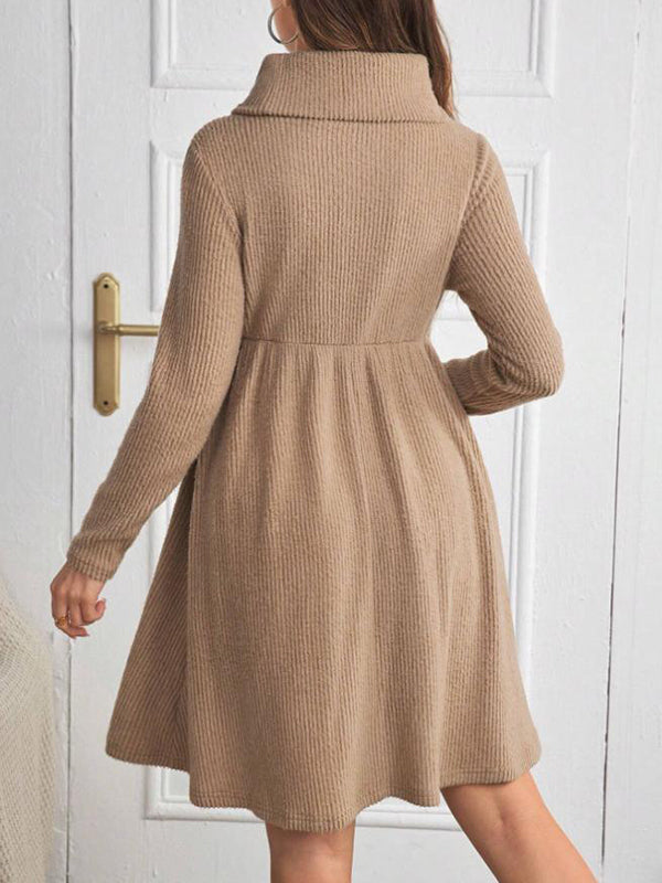 Mumsmode Zwangerschaps Midi Jurk Dagelijks Letter Trapeze Voedingsjurken