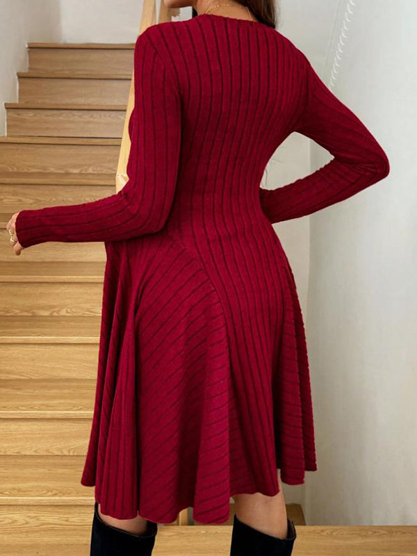 Mumsmode Zwangerschaps Midi Truien Jurk Chique Dagelijks Gebreide Trapeze Gekreukt