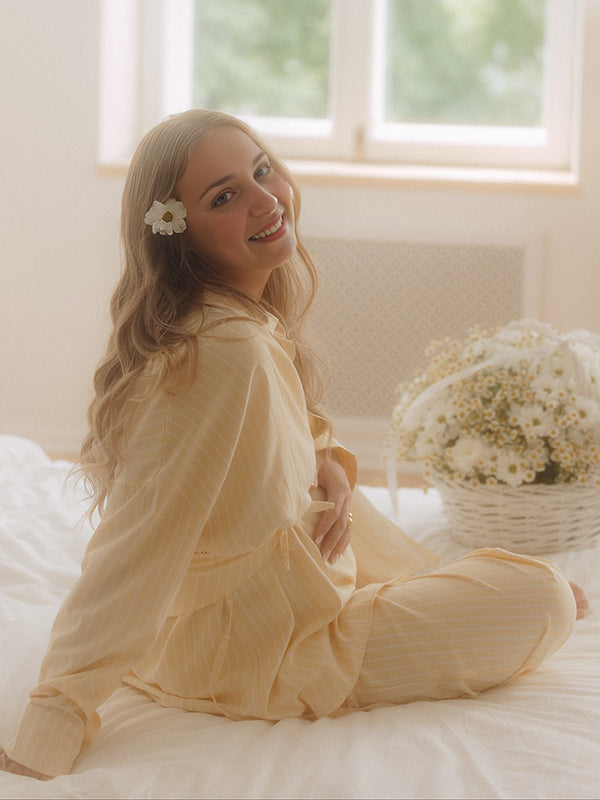 Mumsmode Zwangerschapsblouses Zwangerschapsbroeken Fotoshoot Dagelijks 2-in-1 Kanten Riem Onregelmatig