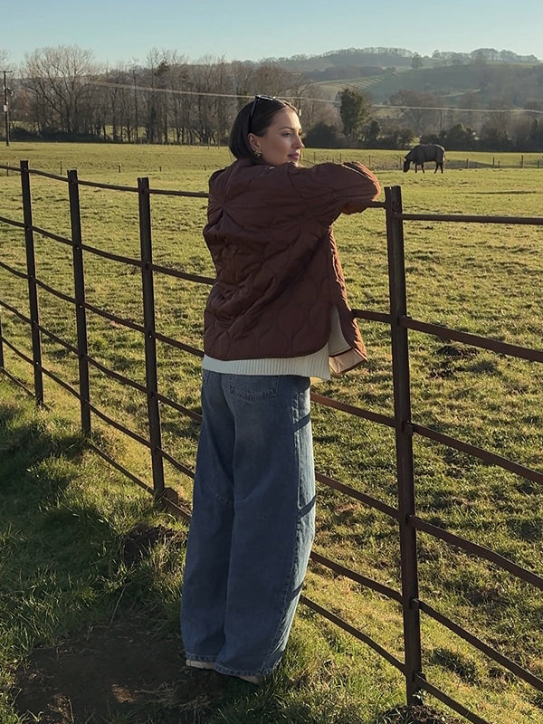 Mumsmode Zwangerschaps Gewatteerde Jassen Dagelijks Gewatteerd Zakken Enkele Borst