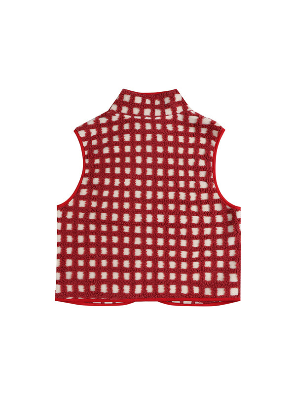 Mumsmode Zwangerschaps Vest Dagelijks Plaid Harig Rits Zwangerschapsjassen