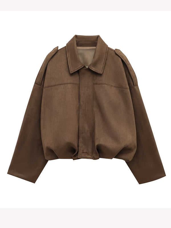 Mumsmode Zwangerschapsjassen Dagelijks Suède Rits Vintage