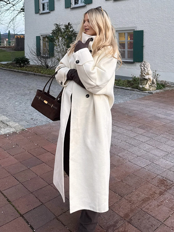 Mumsmode Zwangerschaps Wollen Jassen Dagelijks Enkele Borst Mode Zwangerschapsjassen