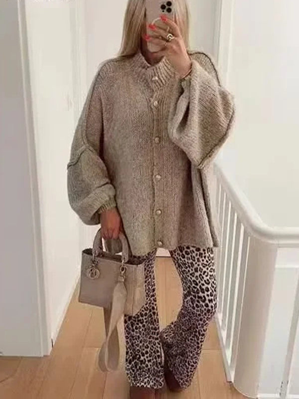 Mumsmode Zwangerschapsvesten Dagelijks Enkele Borst Gebreide Vintage