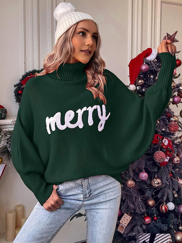 Mumsmode Zwangerschaps Truien Chique Dagelijks Letter Gebreide Dolman Mouw