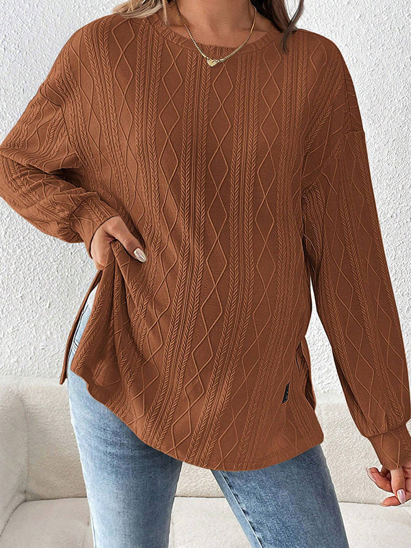 Mumsmode Zwangerschaps T-shirts Vrije Tijd Dagelijks Geometrisch Gestreept Zijsplit