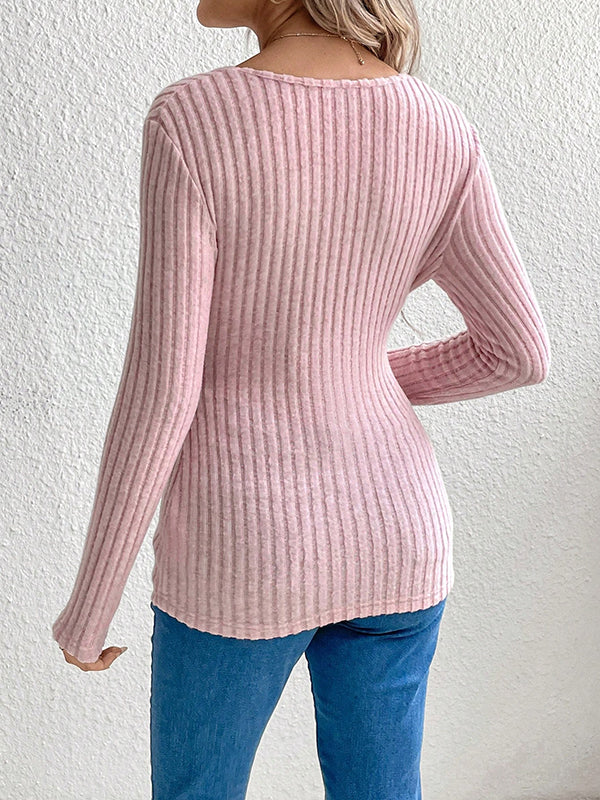 Mumsmode Zwangerschaps T-shirts Vrije Tijd Dagelijks Gestreept Riem Vlinderdas Onregelmatig