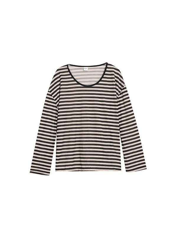 Mumsmode Zwangerschaps T-shirts Dagelijks Vrije Tijd Gestreept Contrasterende Kleuren