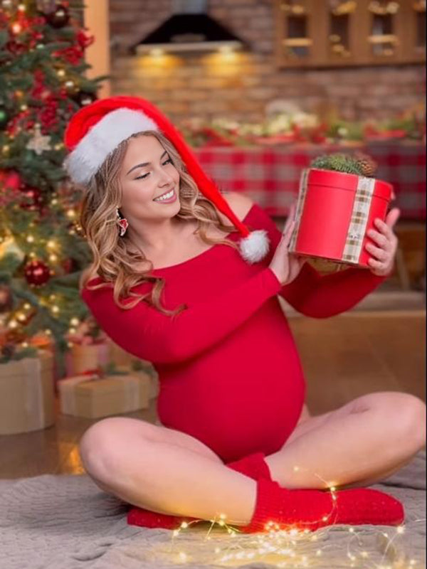 Mumsmode Zwangerschapsjumpsuits Chique Bodycon Off Shoulder