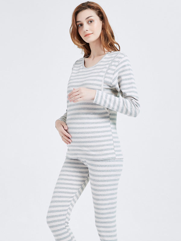 Mumsmode Zwangerschaps Borstvoedingshirts Dagelijks Comfortabel Gestreept Patchwork