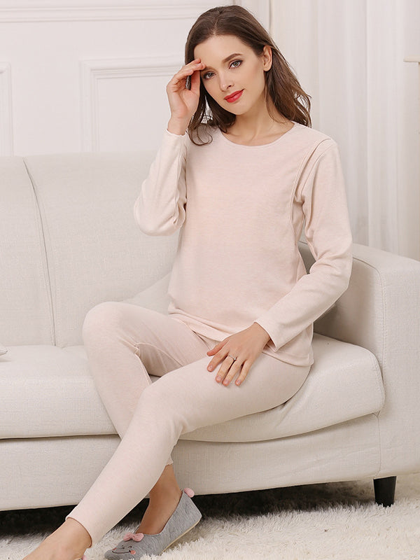 Mumsmode Zwangerschaps Tweedelige Verzorgingsset Dagelijks Comfortabel 2-in-1 Patchwork Borstvoedingshirts