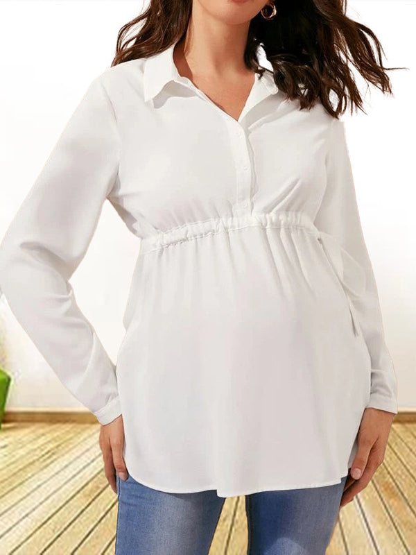 Mumsmode Zwangerschaps Borstvoedingshirts Dagelijks Koord Enkele Borst