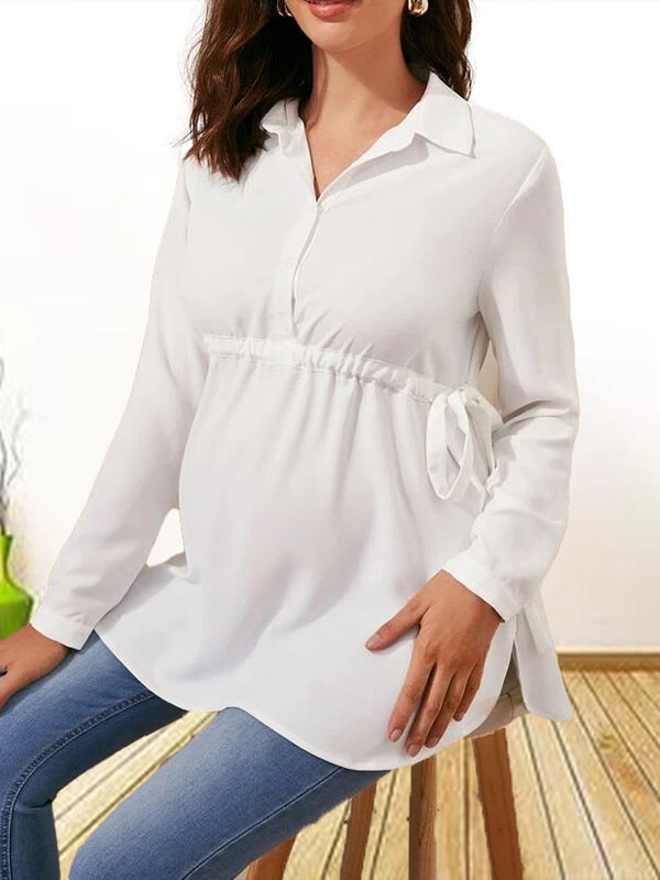 Mumsmode Zwangerschaps Borstvoedingshirts Dagelijks Koord Enkele Borst