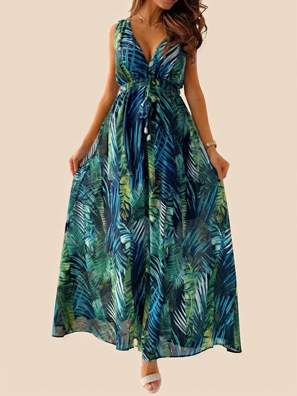 Mumsmode Zwangerchaps Maxi Jurken Fotoshoot Elegant Rugloos Bloemenprint Riem Vakantie